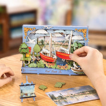 Cargar imagen en el visor de la galería, Puzzle 3D - Barcos rojos