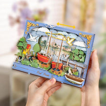 Cargar imagen en el visor de la galería, Puzzle 3D - Barcos rojos