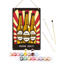 Cargar imagen en el visor de la galería, Pintar por Números Póster Metálico - Triple Explosión Cervecera Figured'Art