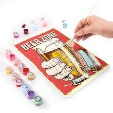 Cargar imagen en el visor de la galería, Pintar por Números Póster Metálico - Zona de Cerveza