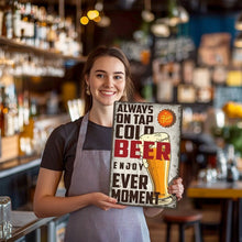 Cargar imagen en el visor de la galería, Pintar por Números Póster Metálico - Vaso de Cerveza Fría Vintage