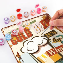 Cargar imagen en el visor de la galería, Pintar por Números Póster Metálico - Cerveza Fría para la Cena