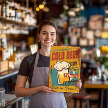 Cargar imagen en el visor de la galería, Pintar por Números Póster Metálico - Cerveza Fría para la Cena