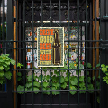 Cargar imagen en el visor de la galería, Pintar por Números Póster Metálico - Buena Cerveza con Buenos Amigos
