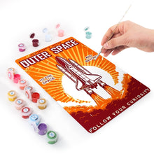 Cargar imagen en el visor de la galería, Pintar por Números Póster Metálico - Viaje al Espacio Exterior