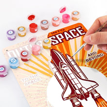 Cargar imagen en el visor de la galería, Pintar por Números Póster Metálico - Viaje al Espacio Exterior