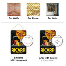 Cargar imagen en el visor de la galería, Pintar por Números Póster Metálico - Ricard Aperitivo Negro