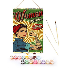Cargar imagen en el visor de la galería, Pintar por Números Póster Metálico - Poder Femenino Figured'Art