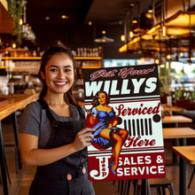 Cargar imagen en el visor de la galería, Pintar por Números Póster Metálico - Taller Willys