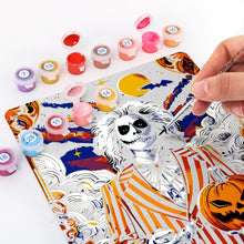 Cargar imagen en el visor de la galería, Pintar por Números Póster Metálico - El Bromista Rayas Naranjas