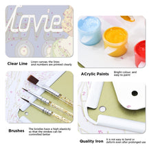 Cargar imagen en el visor de la galería, Pintar por Números Póster Metálico - Mundo del Cine