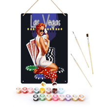 Cargar imagen en el visor de la galería, Pintar por Números Póster Metálico - Glamour de Las Vegas Figured'Art