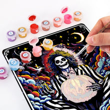 Cargar imagen en el visor de la galería, Pintar por Números Póster Metálico - El Bromista Rayas en Blanco y Negro