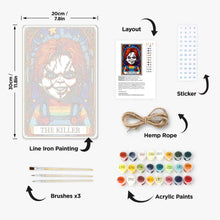 Cargar imagen en el visor de la galería, Pintar por Números Póster Metálico - La Muñeca Roja Asesina