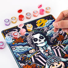 Cargar imagen en el visor de la galería, Pintar por Números Póster Metálico - El Bromista Jardín Nocturno