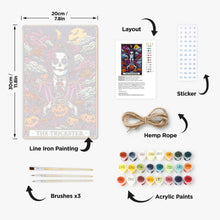 Cargar imagen en el visor de la galería, Pintar por Números Póster Metálico - El Bromista Jardín Nocturno