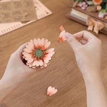 Cargar imagen en el visor de la galería, Puzzle 3D - Libro floreciente de madera