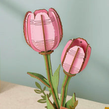 Cargar imagen en el visor de la galería, Puzzle 3D Tulipán Rosa