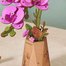 Cargar imagen en el visor de la galería, Puzzle 3D Orquídea Polilla Púrpura