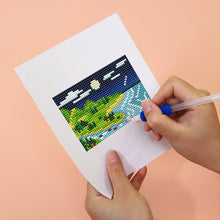 Cargar imagen en el visor de la galería, Mini Diamond Painting 15x20cm (2 piezas) - Paisajes de Día y de Noche