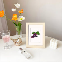 Cargar imagen en el visor de la galería, Mini Diamond Painting 15x20cm (2 piezas) - Uvas y Tarta de Arándanos