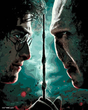 Cargar imagen en el visor de la galería, Pintar por numeros Figured'Art - Harry Potter contra Lord Voldemort