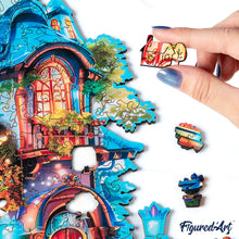 Cargar imagen en el visor de la galería, Puzzle de madera - Casa Encantada