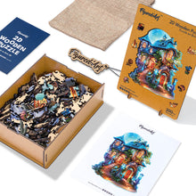 Cargar imagen en el visor de la galería, Puzzle de madera - Casa Encantada