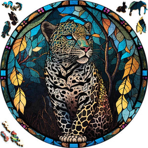 Puzzle de madera - Leopardo Nocturno