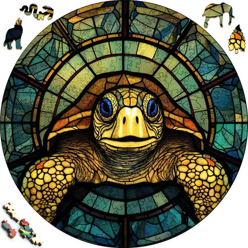 Puzzle de madera - Tortuga Amigable