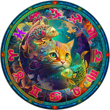 Cargar imagen en el visor de la galería, Puzzle de madera - Gato Piscis