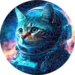 Puzzle de madera - Gato Astronauta