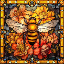 Cargar imagen en el visor de la galería, Puzzle de madera - Abeja en Flores