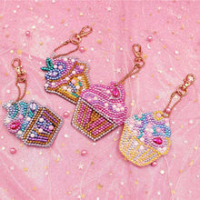 Cargar imagen en el visor de la galería, Colgante Diamond Painting Muffin Conjunto de 4 piezas