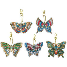 Cargar imagen en el visor de la galería, Conjunto de 5 Piezas de Charms Mariposa Diamond Painting