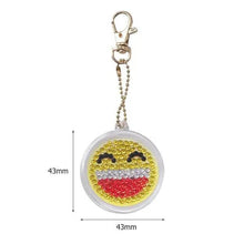 Cargar imagen en el visor de la galería, Colgante Carita Sonriente de Diamond Painting Conjunto de 5 piezas