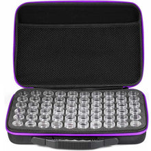 Cargar imagen en el visor de la galería, Estuche de Almacenamiento Diamond Painting en Violeta con 60 Compartimentos + Accesorios
