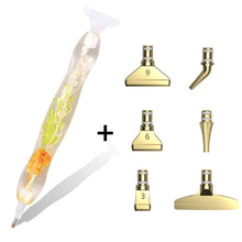 Cargar imagen en el visor de la galería, Bolígrafo Premium Ergonómico Diamond Painting Plantas Verdes Naranja