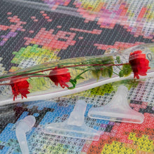 Cargar imagen en el visor de la galería, Bolígrafo Premium Ergonómico Diamond Painting Flores Rojas