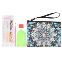 Cargar imagen en el visor de la galería, Bolso de Mano Diamond Painting con Mandala Azul
