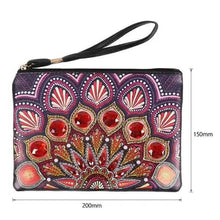 Cargar imagen en el visor de la galería, Bolso de Mano Diamond Painting con Pavo Real Rojo