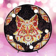 Cargar imagen en el visor de la galería, Lámpara LED Diamond Painting Zorro Mandala