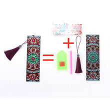 Cargar imagen en el visor de la galería, Marcapáginas Diamond Painting Flor con Corazón
