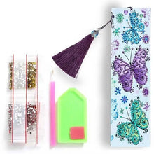 Cargar imagen en el visor de la galería, Marcapáginas Diamond Painting Mariposas