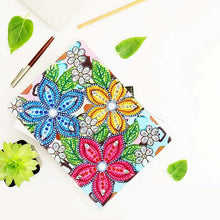 Cargar imagen en el visor de la galería, Cuaderno Diamond Painting Diseño Flores