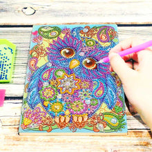 Cargar imagen en el visor de la galería, Cuaderno Diamond Painting Búho