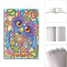 Cargar imagen en el visor de la galería, Cuaderno Diamond Painting Búho