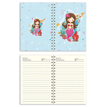 Cargar imagen en el visor de la galería, Cuaderno Diamond Painting Sirena Azul Claro