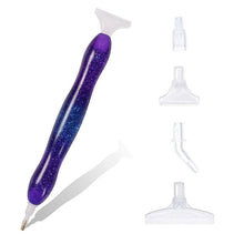 Cargar imagen en el visor de la galería, Bolígrafo Premium Diamond Painting Ergonómico Violeta 5 Variantes