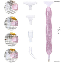 Cargar imagen en el visor de la galería, Bolígrafo Premium Diamond Painting Ergonómico Purpurina Rosa 5 Variantes